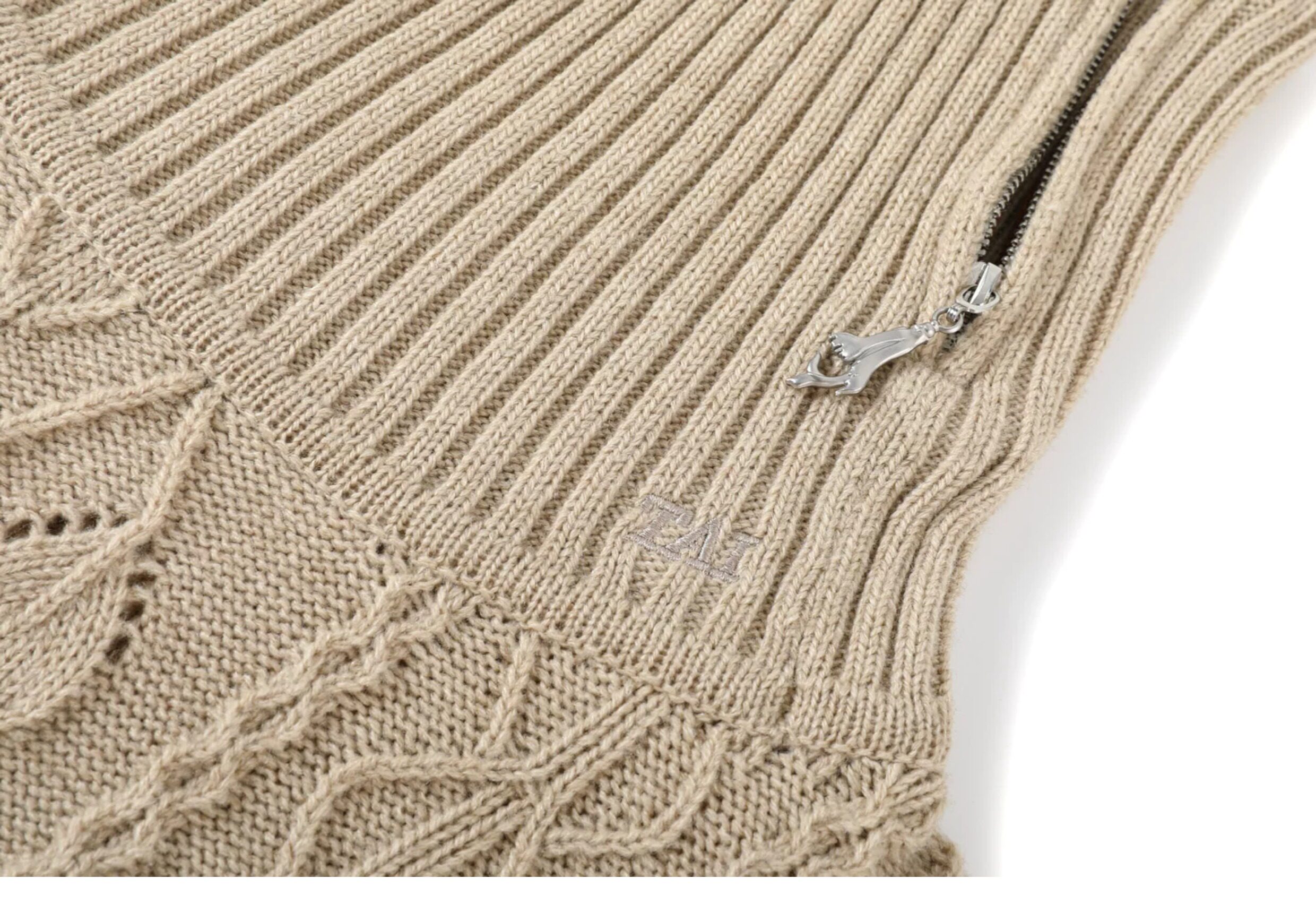 TAICHIISM Cable-Knit Turtleneck Sweater