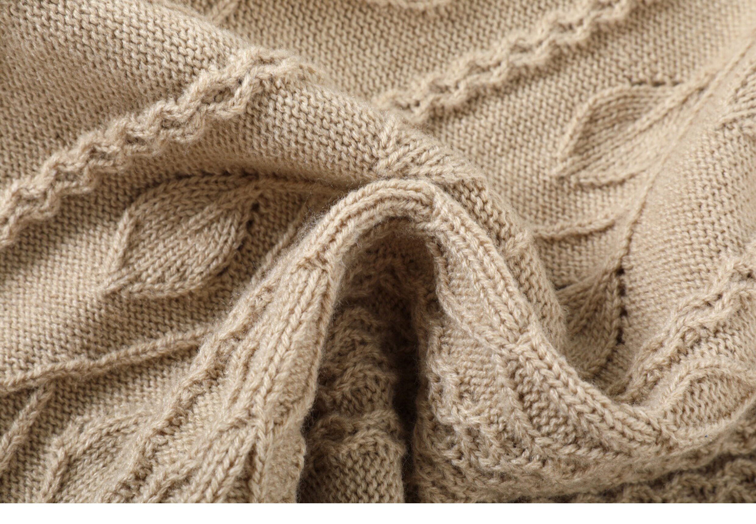 TAICHIISM Cable-Knit Turtleneck Sweater