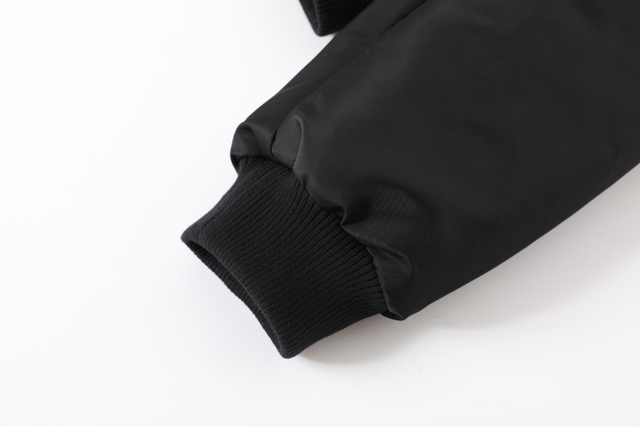 TAICHIISM Black Cropped Bomber Jacket