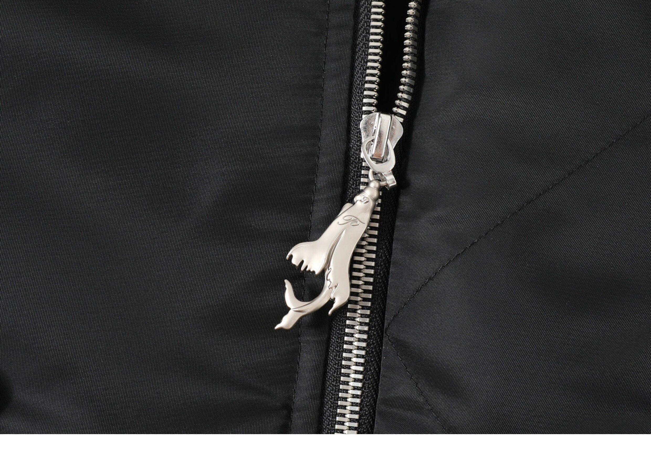 TAICHIISM Black Cropped Bomber Jacket
