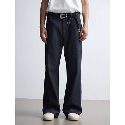 TAICHIISM Прямые брюки BOOTCUT подчеркивают вашу фигуру, универсальные джинсы CLEANFIT в стиле «старые деньги» из сырой коровы весом 12 унций.