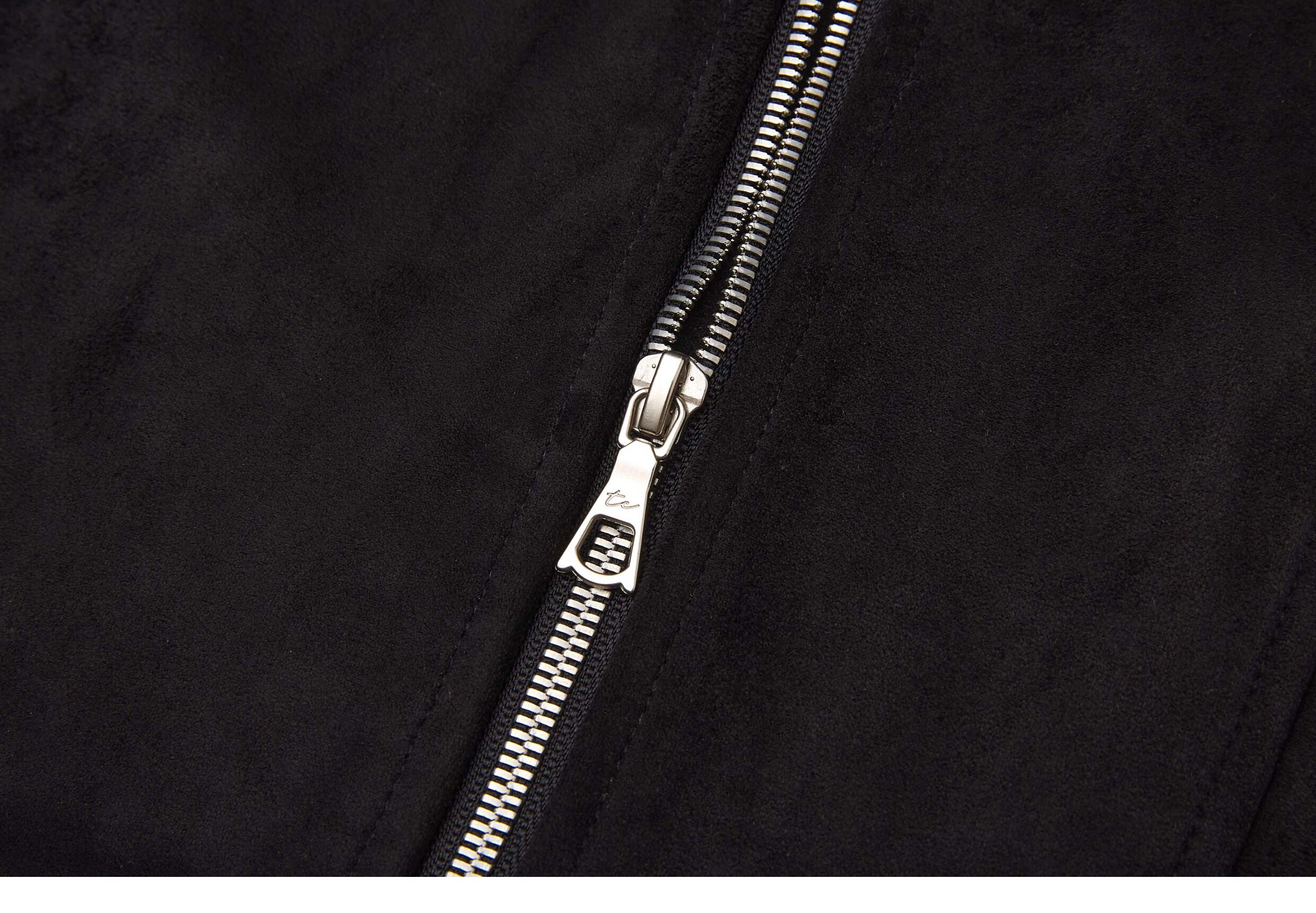 TAICHIISM Studded Boxy Suede Jacket