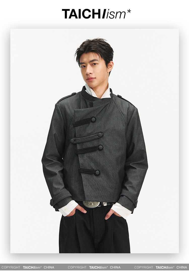 TAICHIISM Napoleon Tencel Linen Knot Jacket