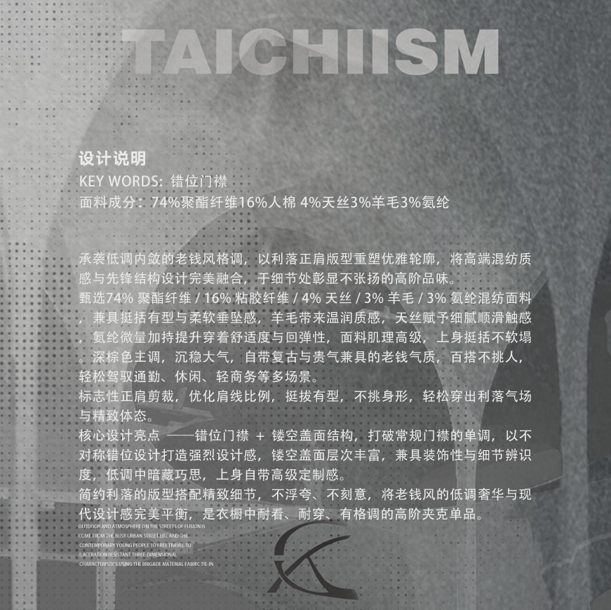 TAICHIISM Demon Blade Placket Shirt Jacket