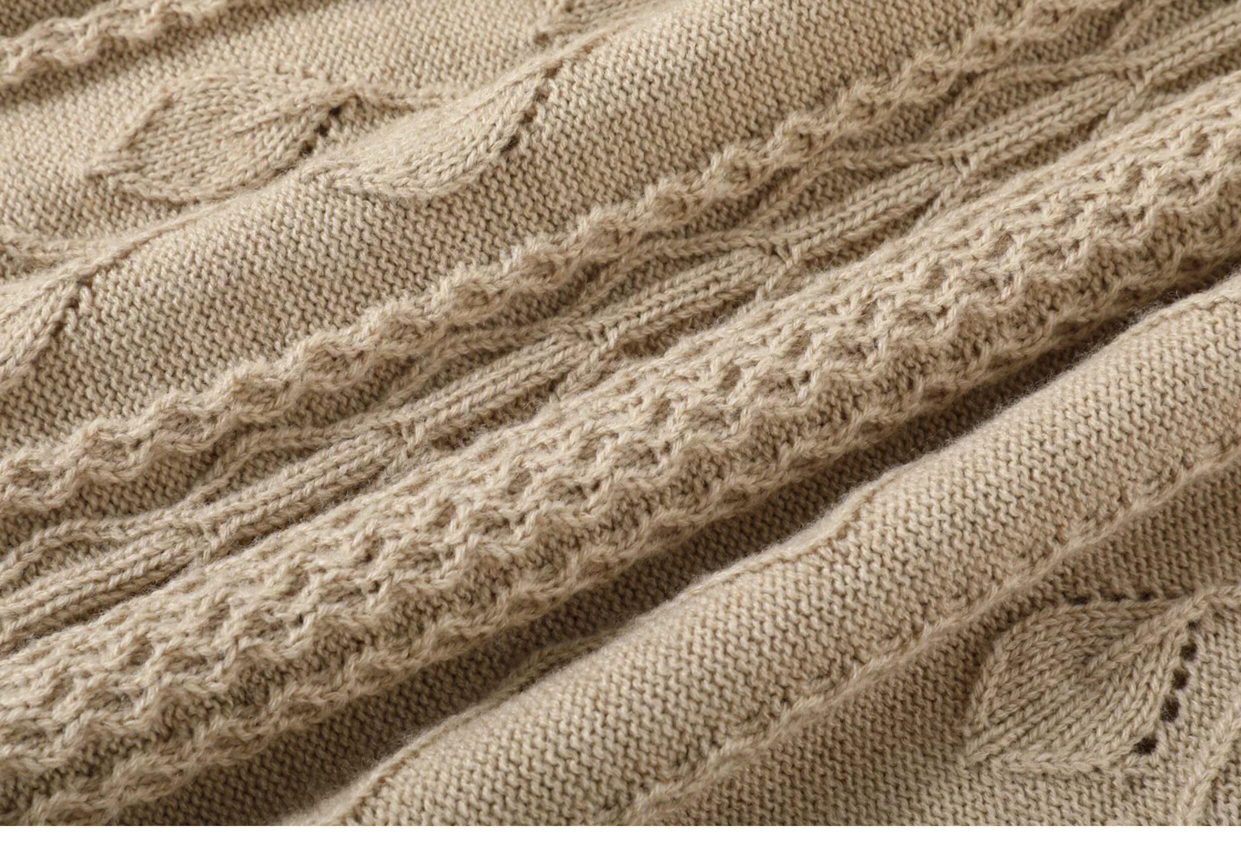 TAICHIISM Cable-Knit Turtleneck Sweater