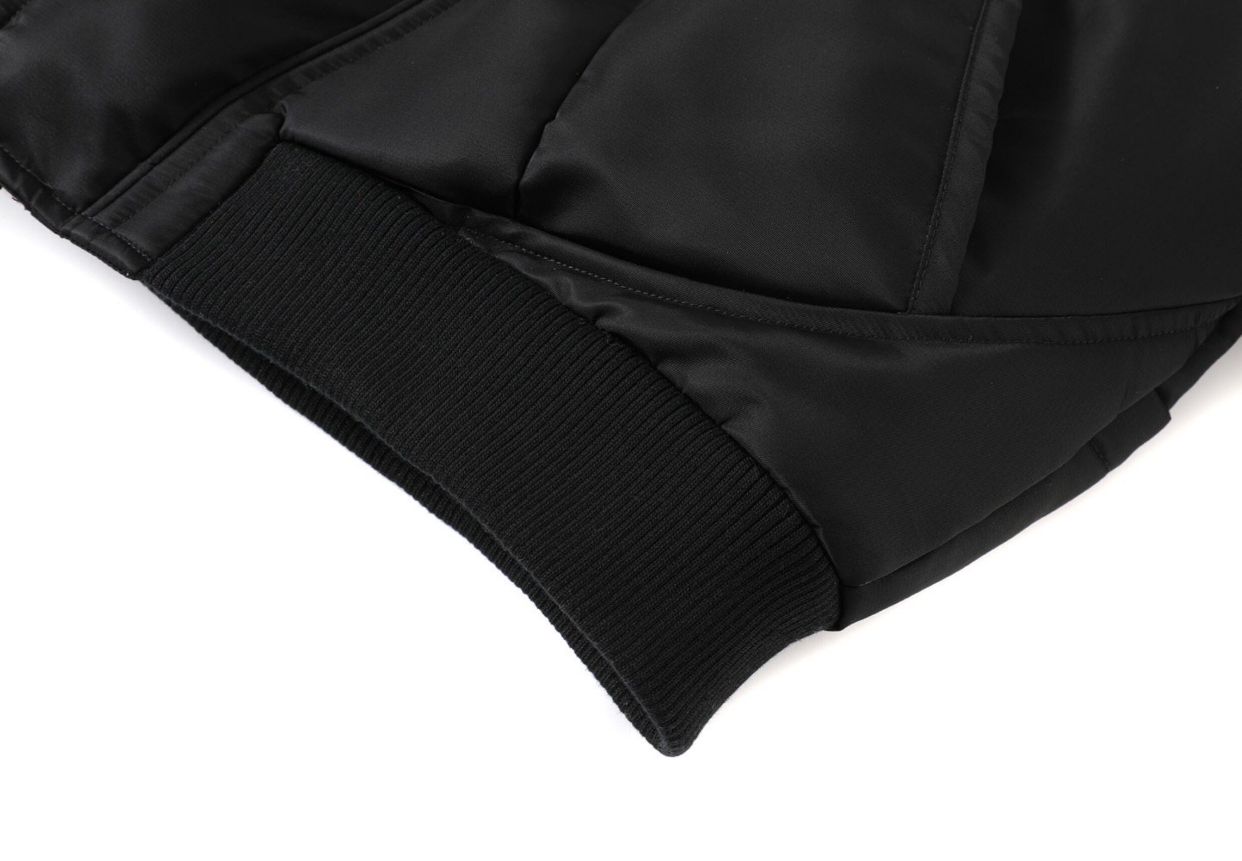 TAICHIISM Black Cropped Bomber Jacket