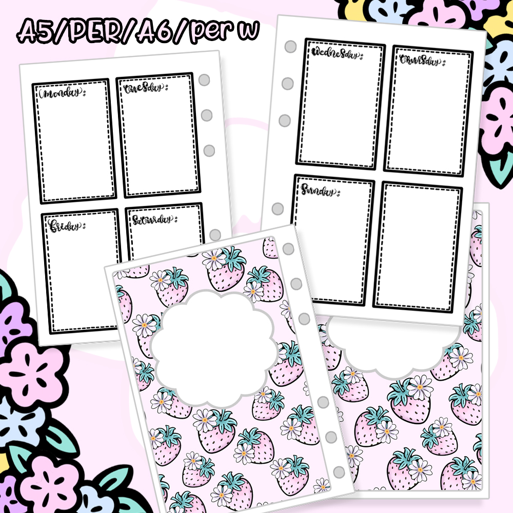 Brining Q] week plan original European and American hand ledger stand-off core Gillito inner page perw loose-leaf chic A6 inner core