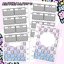 Bring Q] Chasing the drama page original European and American account replacement Gillio inner page perw loose leaf wonderful flower A6 inner core