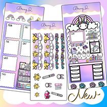 Brying Q] Original weeks Rabbit Series Ins and America Wind hobowieks Handbill Sticker Decorations