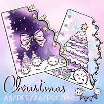 Bribing Q] Original Alien Separated Page Christmas ins European and American Handbooks Anomalous Separated Page Split Page