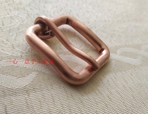 Hand-bent cold-bent copper belt buckle leather head can be matched with 4.0cm 3.8cm 3.5cm belt