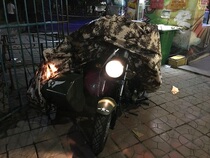 Suitable for silver steel boat type side three-wheeled cross side bucket side three-wheeled partial three-wheeled waterproof clothing tricycle