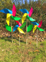 Four Leaf Color Windmill Festive Gift Kindergarten Decoration Real Estate Advertising Outdoor Insertion Scenic Spot Games