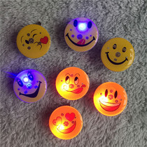 Emoticon flash brooch Glow badge Colorful badge Cute smile Smiley face Festive gift Restaurant Hotel party