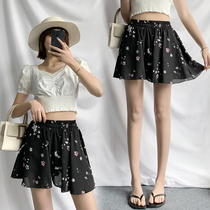 Summer New Fat MM Large Skin Skirts Shorts Female Less Trouser Skirts with Broad Legs