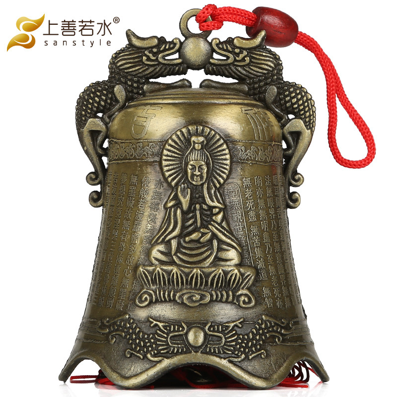 Upper Spice water Suzuki Bell Door Hanging Wind Bells Metal Hanging Decoration Home Decoration Goods Alloy Bell-Pan Craft Gift Hem 2957