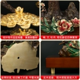 «Добро пожаловать в сосну», встряхивая украшения денежных деревьев, чтобы нанять богатство и магазин дерева Fortune, открывая китайскую домашнюю мебель.