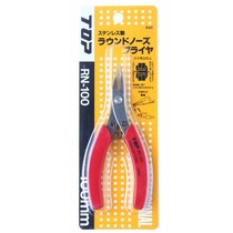 TOP Japan beyond stainless steel tip-mouth pliers without tooth round head round zui pliers RN-100 precision grip pliers 4 inches