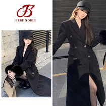 BEBE NOBLE High level sensuer Child Great Clothes Girl Autumn Winter Temperament Famous for waistcoat Thin Fur Coats