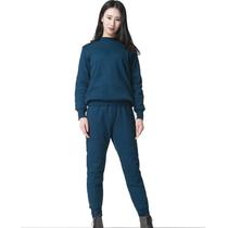03 velvet pants set sky blue winter warm underwear pajamas home autumn pants