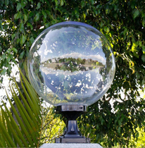 Outdoor waterproof transparent spherical lampshade acrylic non-breaking ball wall lamp door post landscape plastic road post headlamp