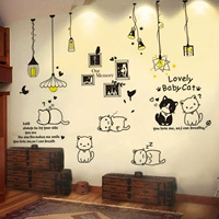 Черно -белые люстры+милые кошки