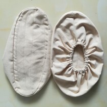 Cloth shoe covers white dark blue canvas non-slip bottom can be washed repeatedly thickened and enlarged labor protection cloth shoe covers and foot covers customized