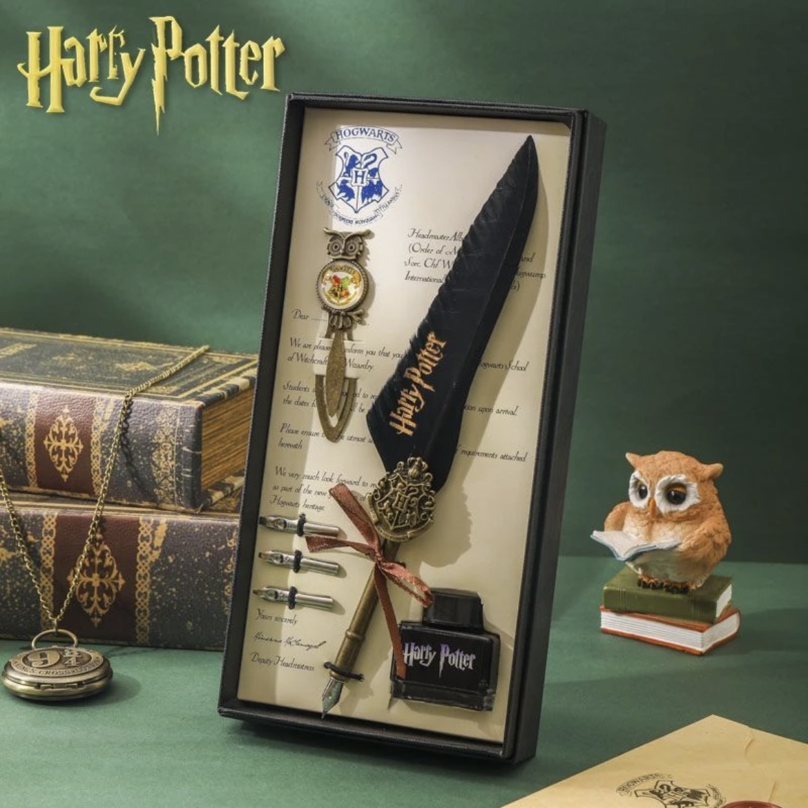 ヨーロッパのレトロなハリーポッター羽根ペンディップペンギフトボックスセットギフトペン誕生日プレゼント