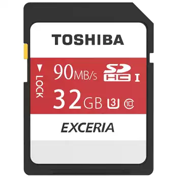Toshiba 32GB 90m S SDXC Class10 UHS-U3 high-speed SD memory card supports 4K shooting