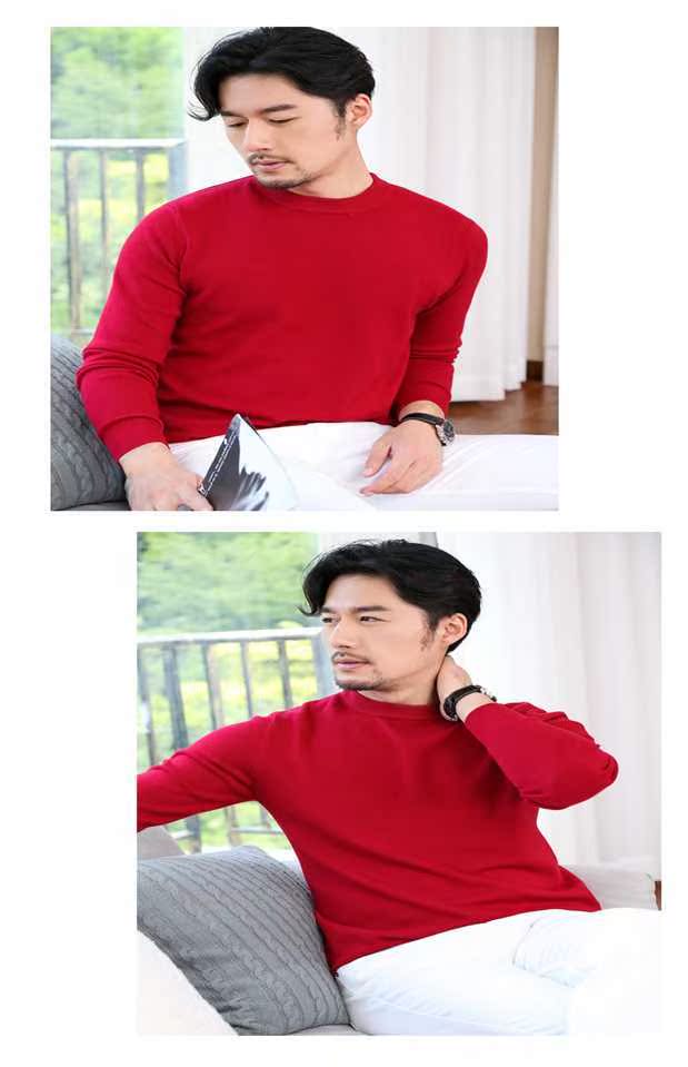 [Chống rét mùa] Áo len cổ chữ V cho nam len áo len cashmere có mũ len dệt kim cỡ lớn áo nam hàng hiệu