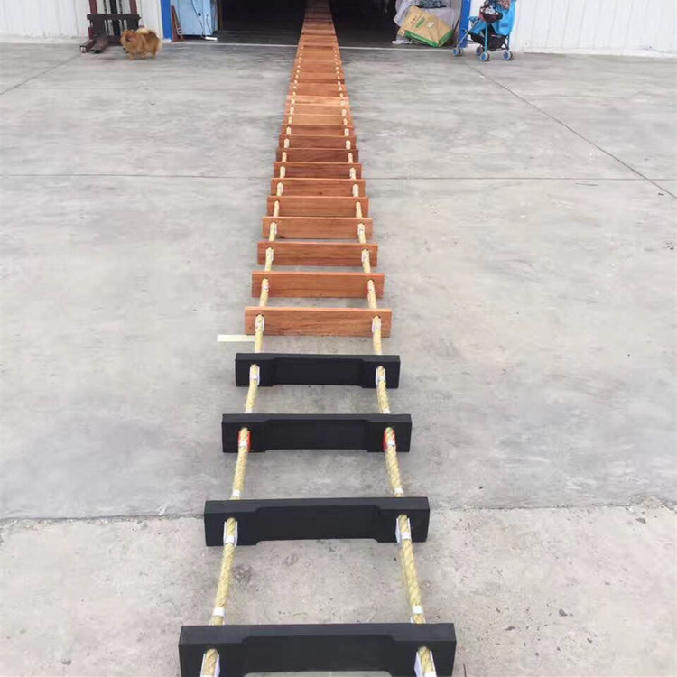 Marine soft ladder boarding ladder pilot ladder pilot ladder rope ladder aluminum alloy boarding ladder rubber plate CCS certificate