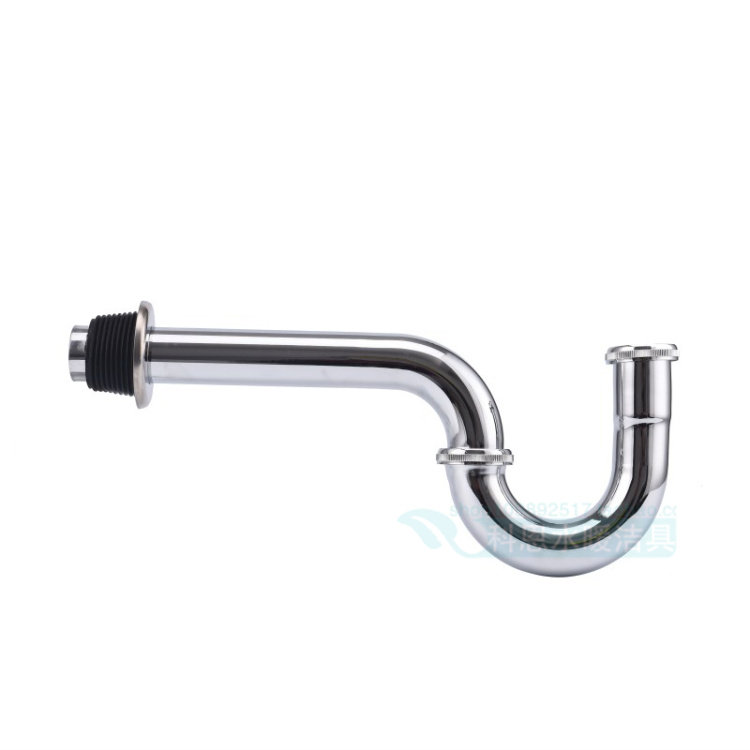 Stainless steel extended basin drainer Wall drainer P bend U-shaped drainer drainer deodorant downspout water storage bend