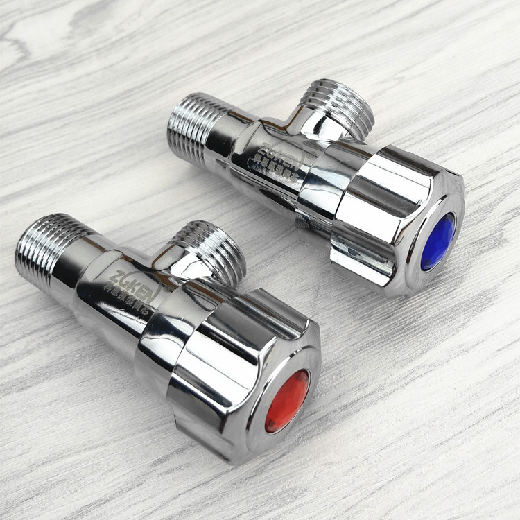 Cohen Copper thickness and length 4 - point triangle valve cold and hot water angle valve faucet water heater toilet noodle basin general