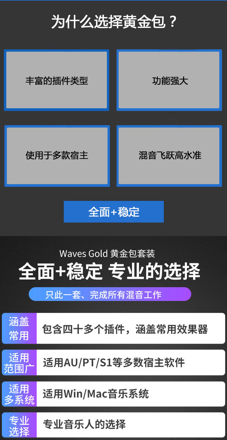 Waves Gold 效果器黄金包正版插图1