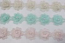 Color Lace Embroidery Hollowed-out Small Flowers Side DIY Curtain Clothing Fabric Decorative Accessories Lace Lace Accessories