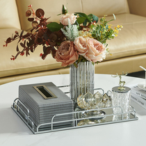 Simple and high-end dining table paper box sales office model room living room coffee table napkin box home decoration ornaments