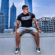Jacky Liangpin Tritium Mens Cotton Round Neck Slim Short Sleeve Gradient Printing Sports Casual T-Shirt 01916
