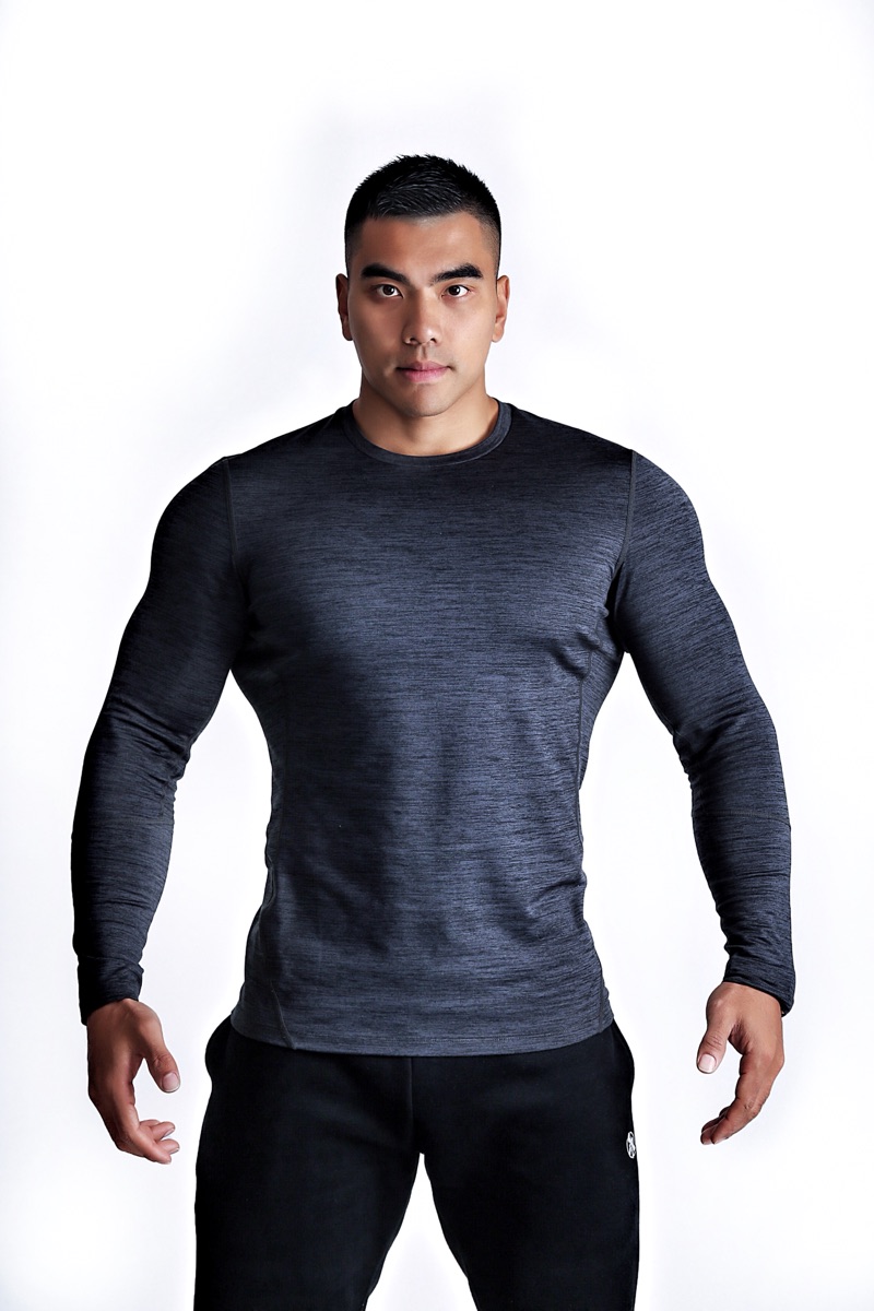 LIANG PIN Jacky beam tritium Basic 1 year man long sleeve grip suede sports underwear 01716-Taobao