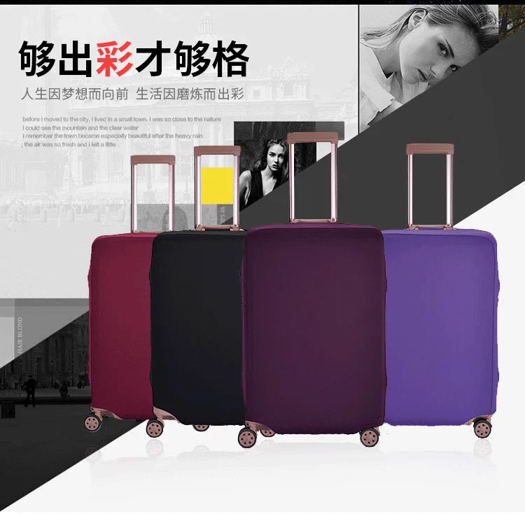 Vỏ hành lý đàn hồi dày mặc vỏ xe đẩy trường hợp du lịch bao gồm hộp bìa 20/24/28/30 inch - Phụ kiện hành lý