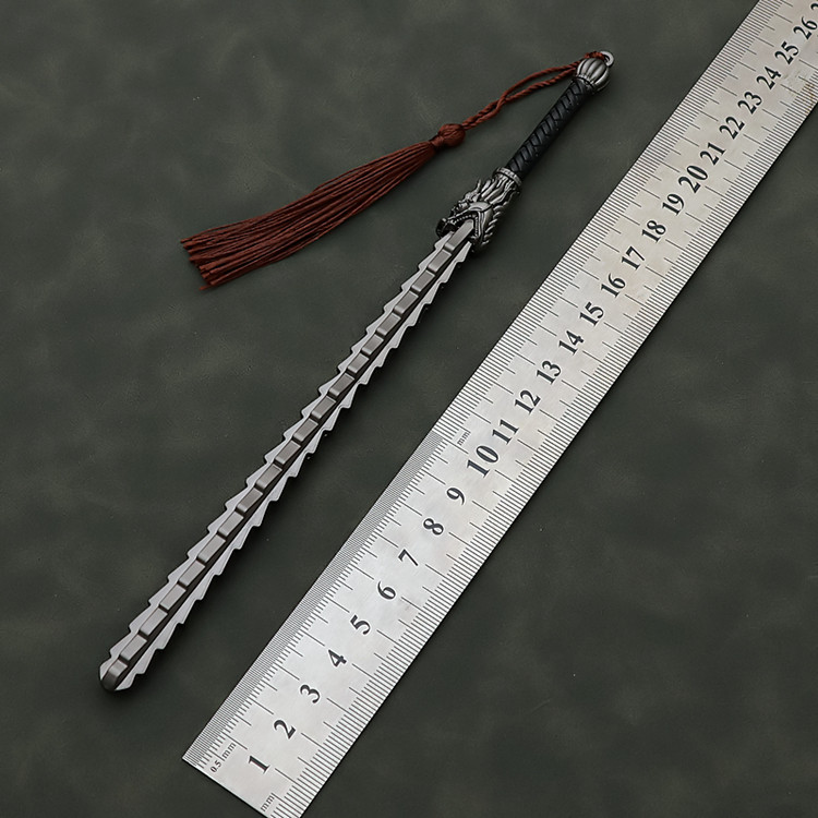 古代冷兵器武器模型麦穗鞭金属双锏模型合金微缩摆件玩具22CM_游戏_淘宝游戏网