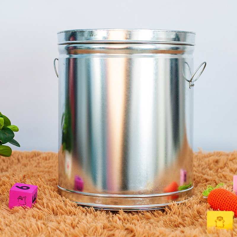 Household storage moisture resistant insect - proof drum 50 pounds of rice barrel iron storage barrel for leather tea cans