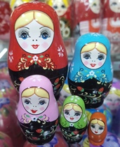 Russian matryoshka painted matryoshka doll 5 layers