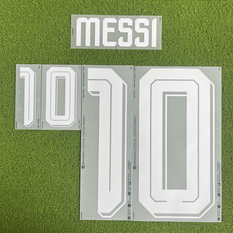Kitsbox Genuine 26 Argentina Away Jersey with Messi, Mcallister, Enzo, and Lautaro Printed Numbers Kitsbox Genuine 26 Argentina Away Jersey with Messi, Mcallister, Enzo, and Lautaro Printed Numbers