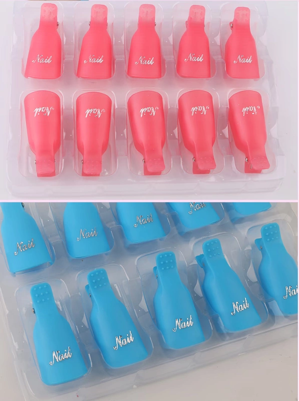 Công cụ dỡ tải clip dỡ tải Áo giáp dỡ tải móng tay sơn móng tay keo bốc dỡ tay áo lá thiếc miễn phí 10 gói - Công cụ Nail mẫu vẽ cọ nét đơn giản