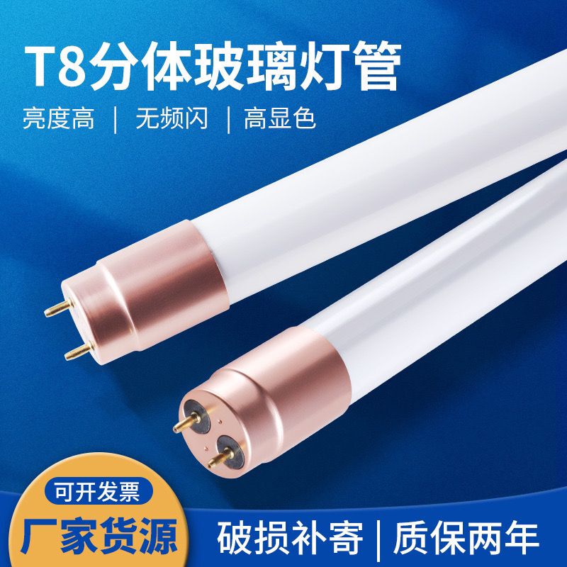 Super Bright Led Lamp Binxiang Electrical Appliance T8 Double-Ended Daylight Tube Led Lamp Eye Protection Flicker-Free Lamp Energy-Saving Lamp