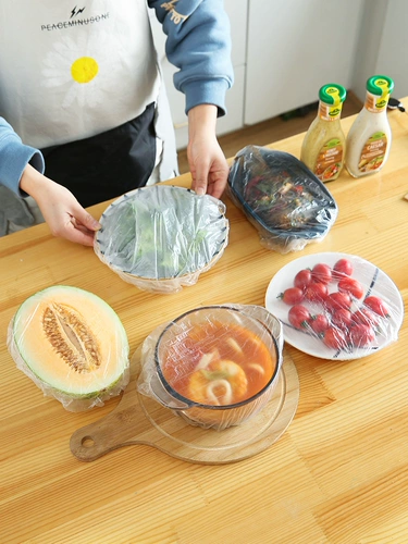 Одноразовый пакет для хранения свежих продуктов, пленочный чехол для кухни, холодильника, остатки эластичной горловины, герметичная бытовая миска для еды, специальная страховка