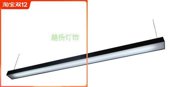 Single-tube double-tube led grille light surface mounted hanging wire ceiling light acrylic panel light 1200 daylight lamp disc promotion