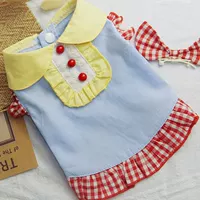 Синяя заколка для волос с бантиком