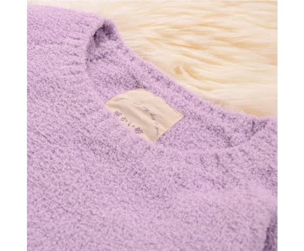 Áo sơ mi cotton dài tay mềm mại, váy dày mùa thu đông, thoáng khí ấm áp và mặc đồ ngủ đồ lót ibasic