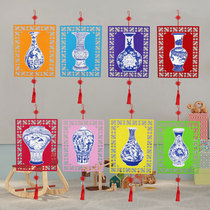 Chinese style creative hanging decoration kindergarten school classroom corridor ring creation air hanging decoration mall ceiling decoration